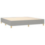 Voir la diapositive 5 : VIDAXL Sommier a lattes de lit matelas et LED Gris clair 200x200 cm
