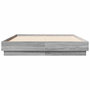 Voir la diapositive 4 : VIDAXL Cadre de lit sans matelas sonoma gris 135x190 cm