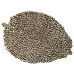 SECRET DE GOURMET Set de Table en Roseau  Feuille  33x48cm Naturel