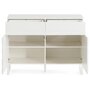 Voir la diapositive 4 : BEST MOBILIER Sofia - buffet bas - blanc mat - 2 portes et 2 tiroirs - 110 cm