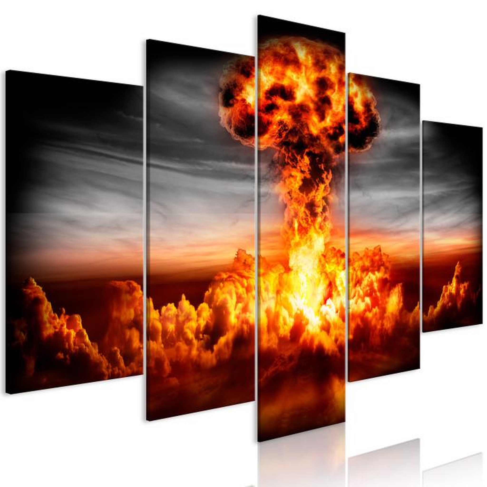 Paris Prix Tableau Imprimé 5 Panneaux  Explosion Wide. Coloris disponibles : Multicolore