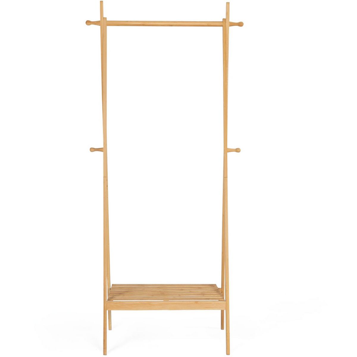 Portant pliable avec étagère en bambou MAOA