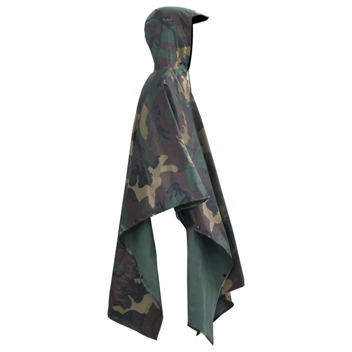 VIDAXL Poncho de pluie impermeable pour camping/randonnee Camouflage