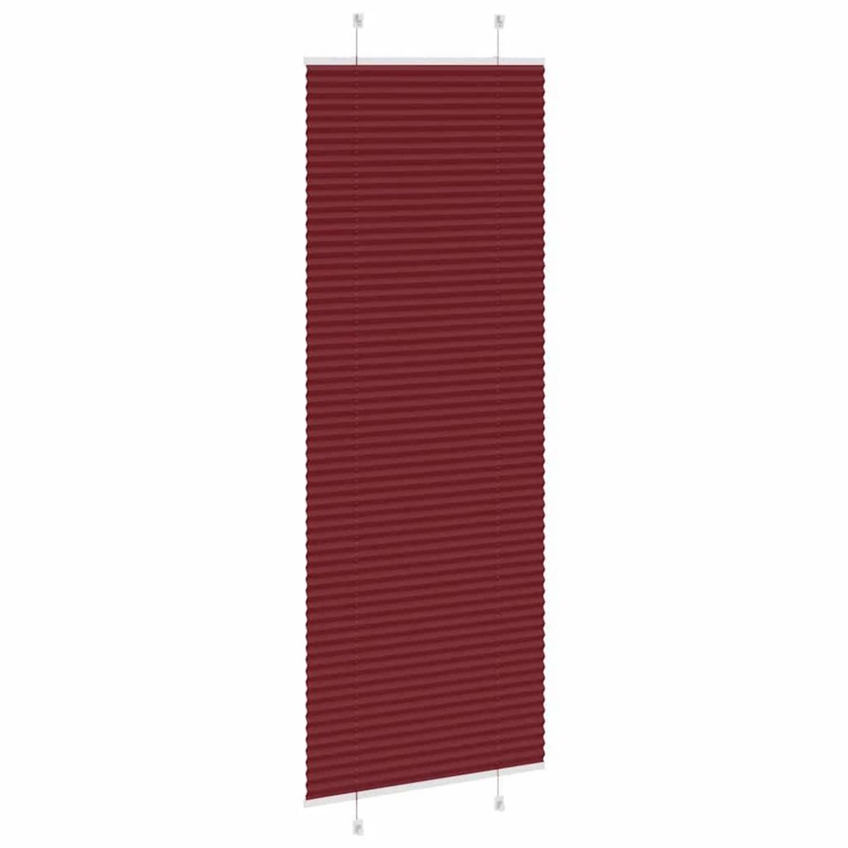 VIDAXL Store plisse rouge bordeaux 75x200 cm largeur du tissu 74,4 cm