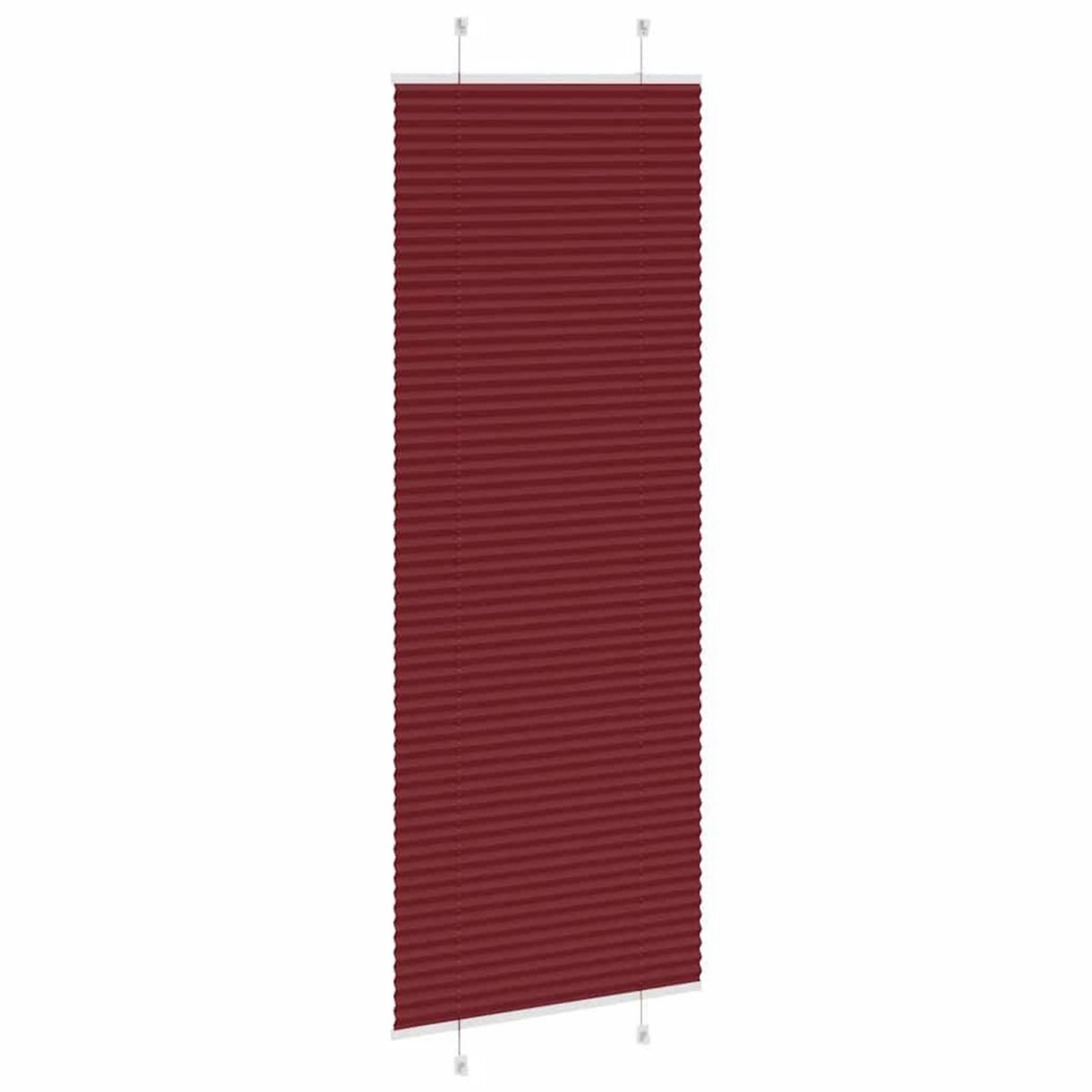 VIDAXL Store plisse rouge bordeaux 75x200 cm largeur du tissu 74,4 cm