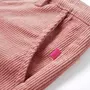 VIDAXL Pantalons pour enfants velours cotele rose ancien 140