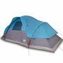 Voir la diapositive 2 : VIDAXL Tente familiale a dome 9 personnes bleu impermeable