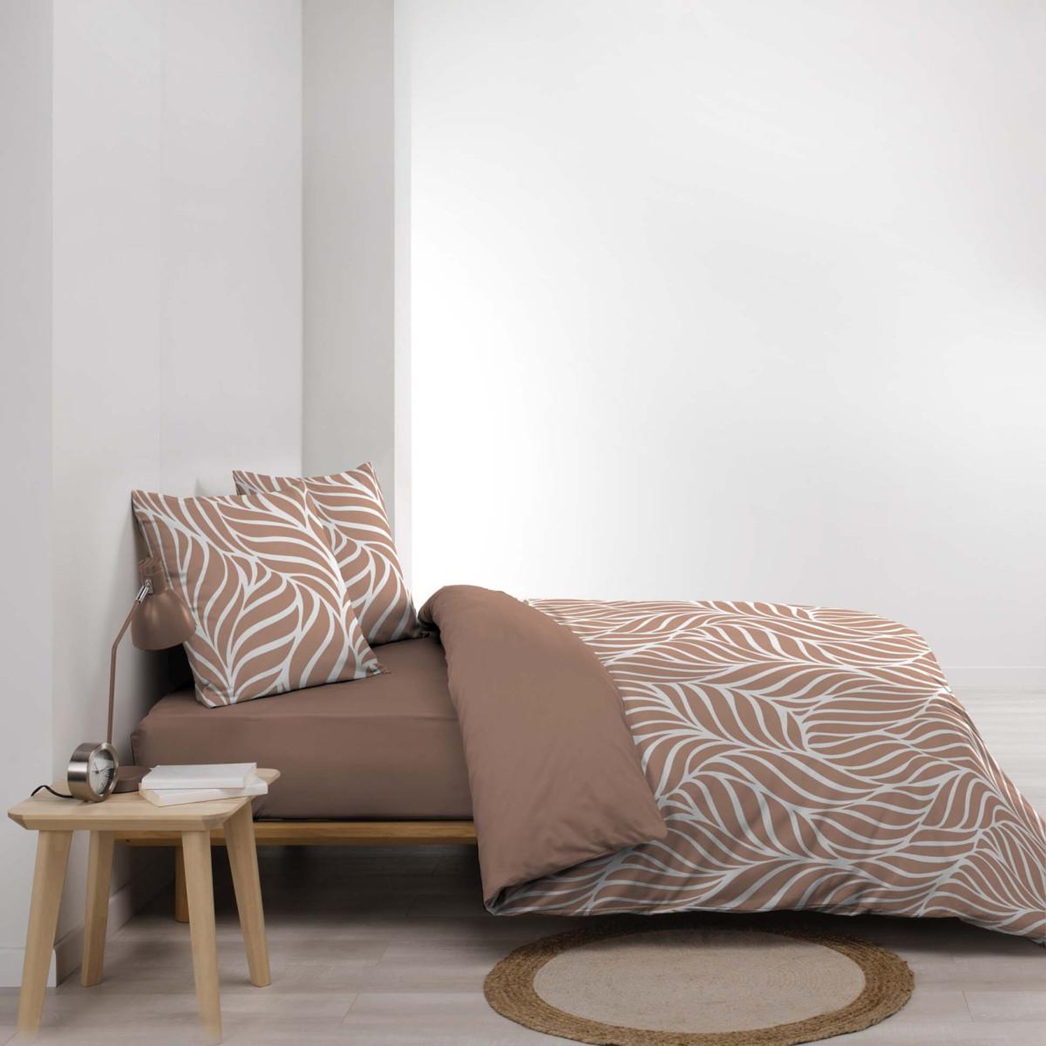 Voir la diapositive 3 : Douceur d'Intérieur Parure de lit 3 pièces  morgane  260x240cm mocha