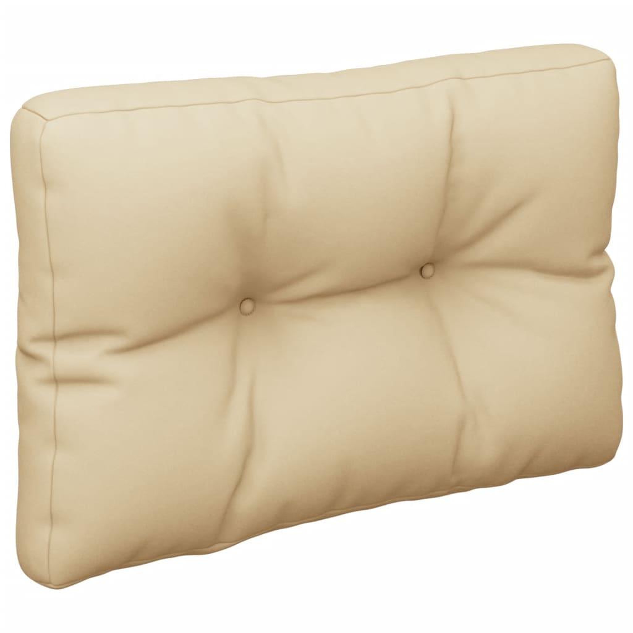 Voir la diapositive 5 : VIDAXL Coussins de palette lot de 2 beige tissu