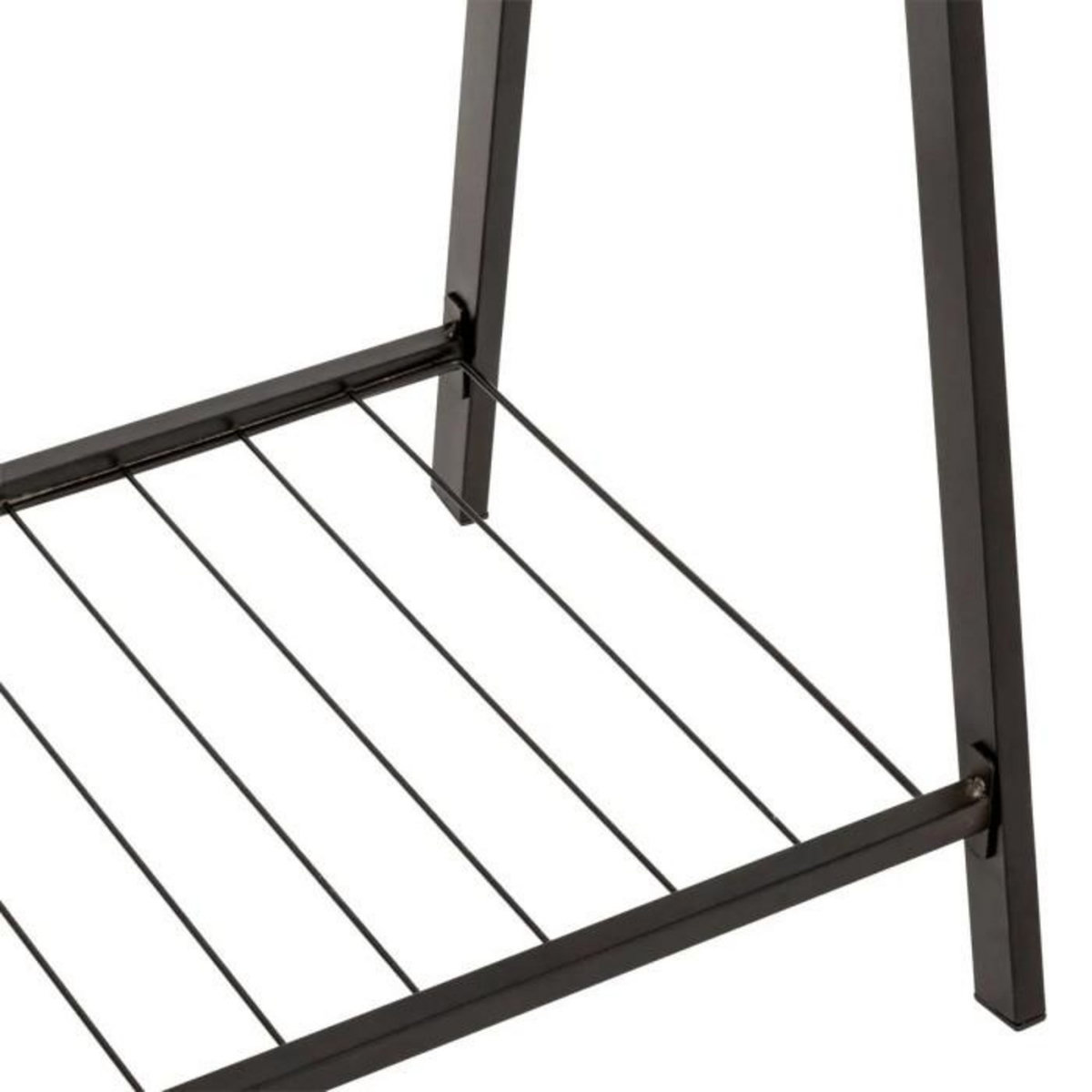 FIVE Portant à Vêtements Double en Métal  Metty  145cm Noir