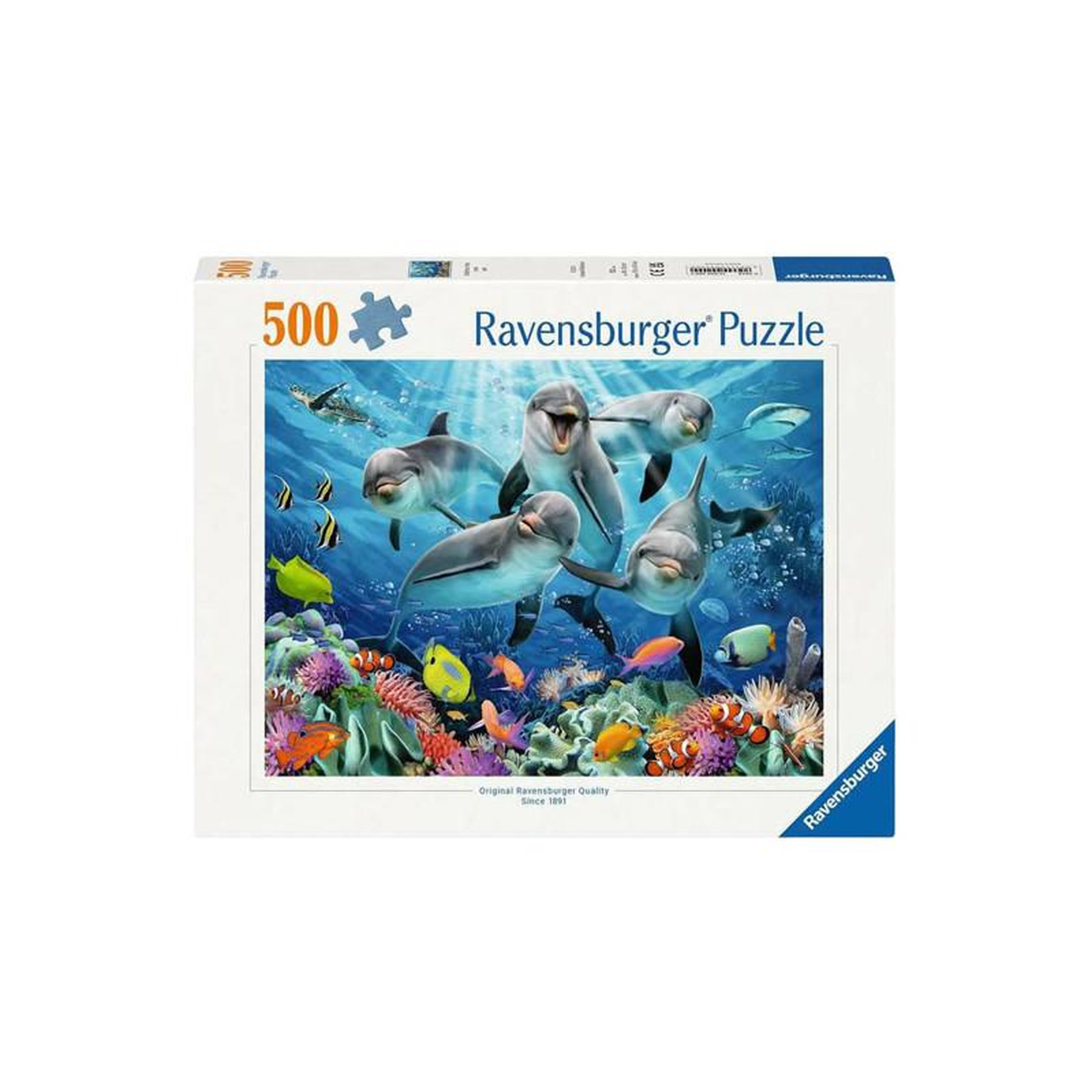 RAVENSBURGER Ravensburger - Jigsaw puzzle Dolphins in the Coral Reef, 500 pcs. 120002000