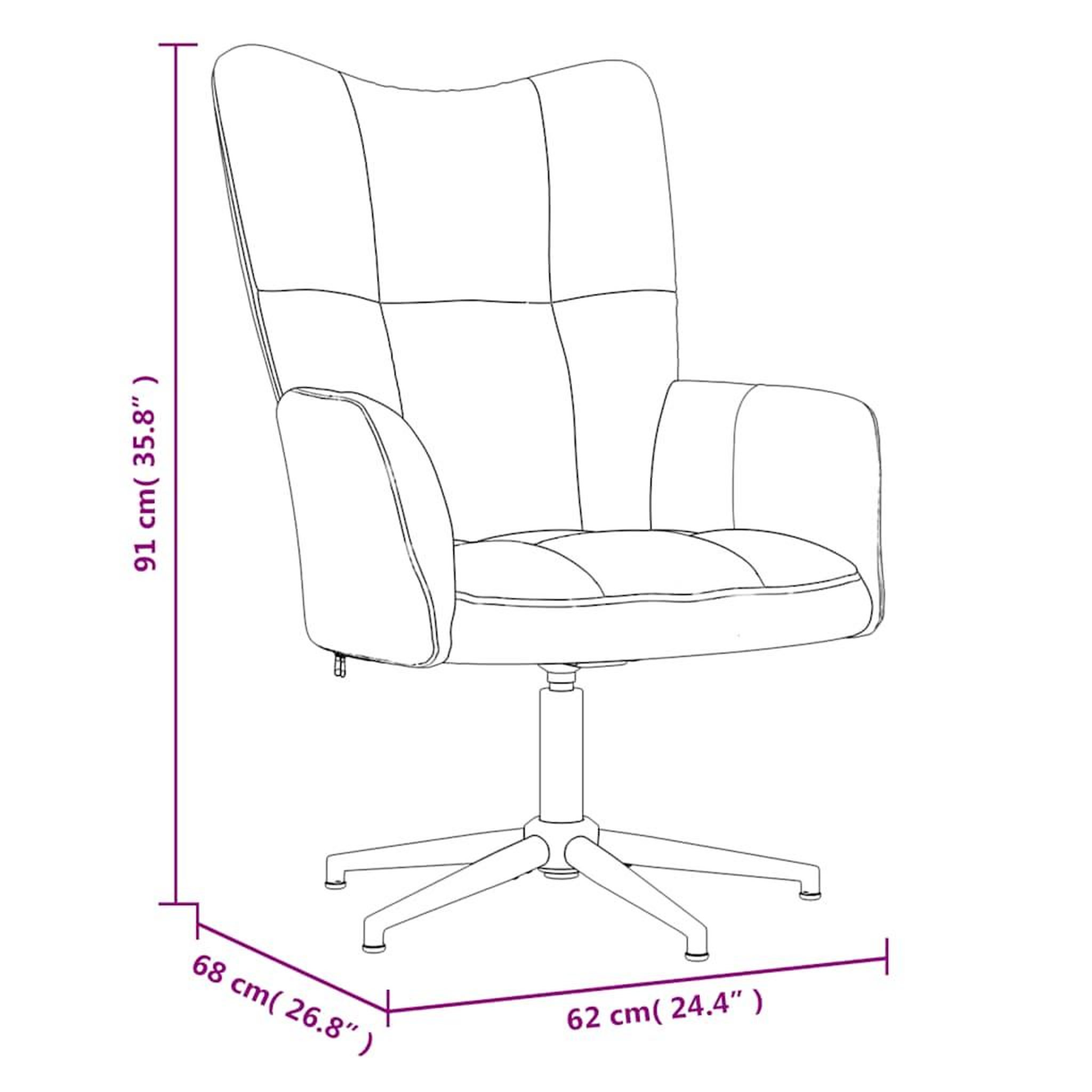 Voir la diapositive 6 : VIDAXL Chaise de relaxation avec tabouret Vert fonce Velours