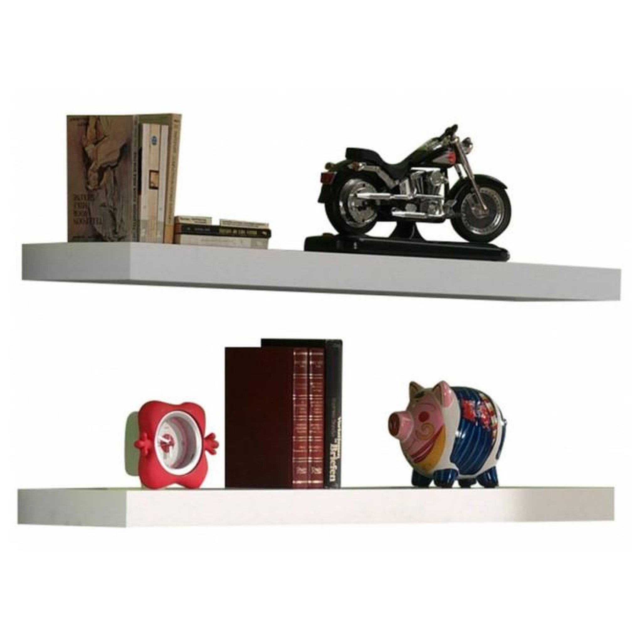 Voir la diapositive 4 : Paris Prix Pack - Lit Banquette Enfant, Tiroir, Armoire & Lot de 2 Étagères  Lara  Blanc