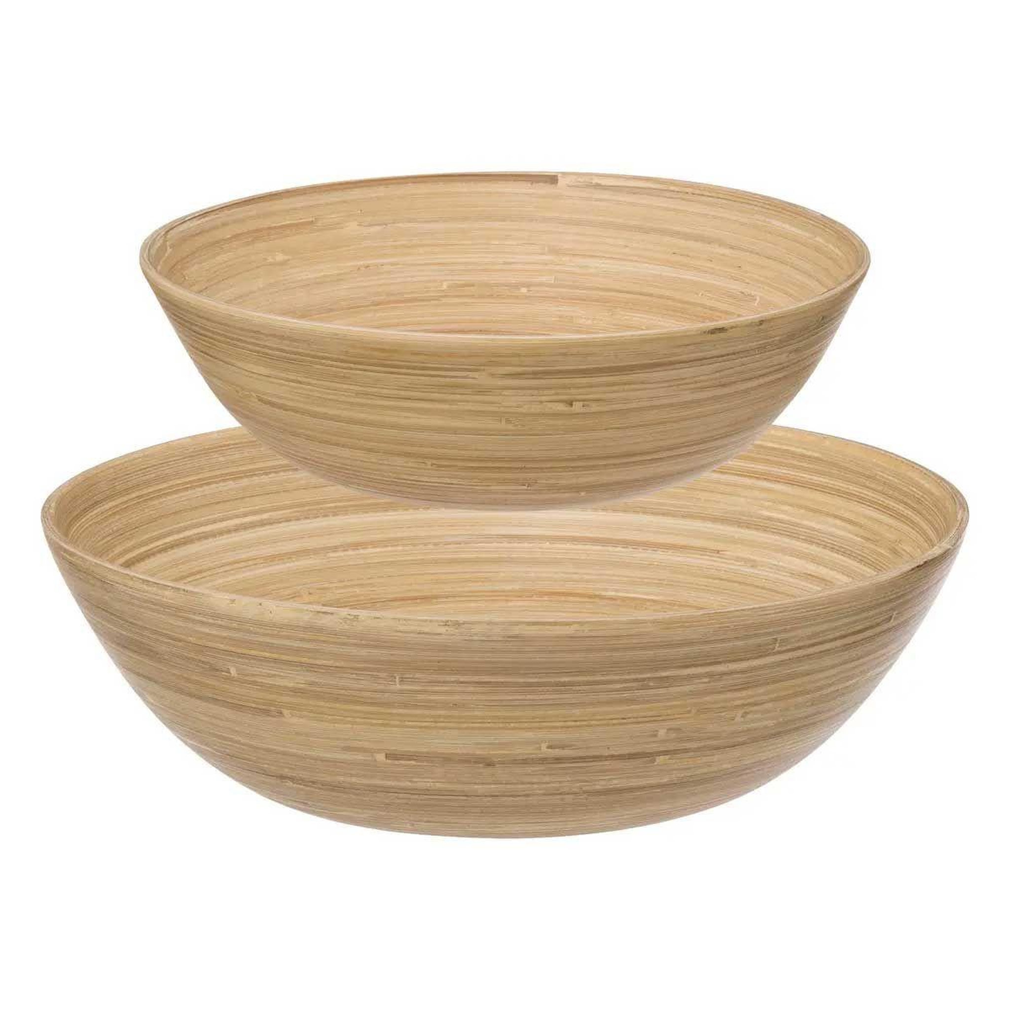 FIVE Lot de 2 saladiers  bambou  30cm naturel