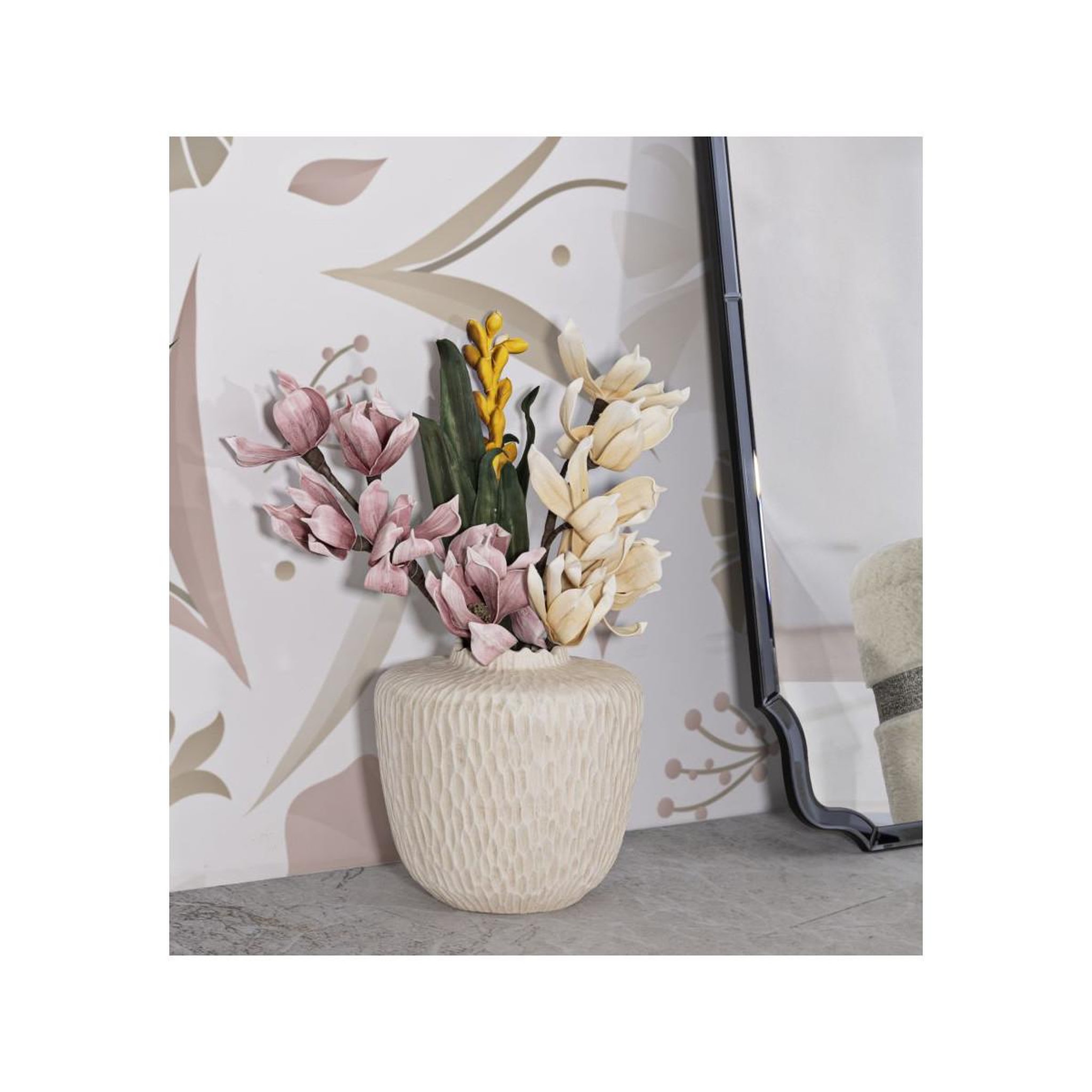 Voir la diapositive 5 : Paris Prix Vase design  shade  35cm crème