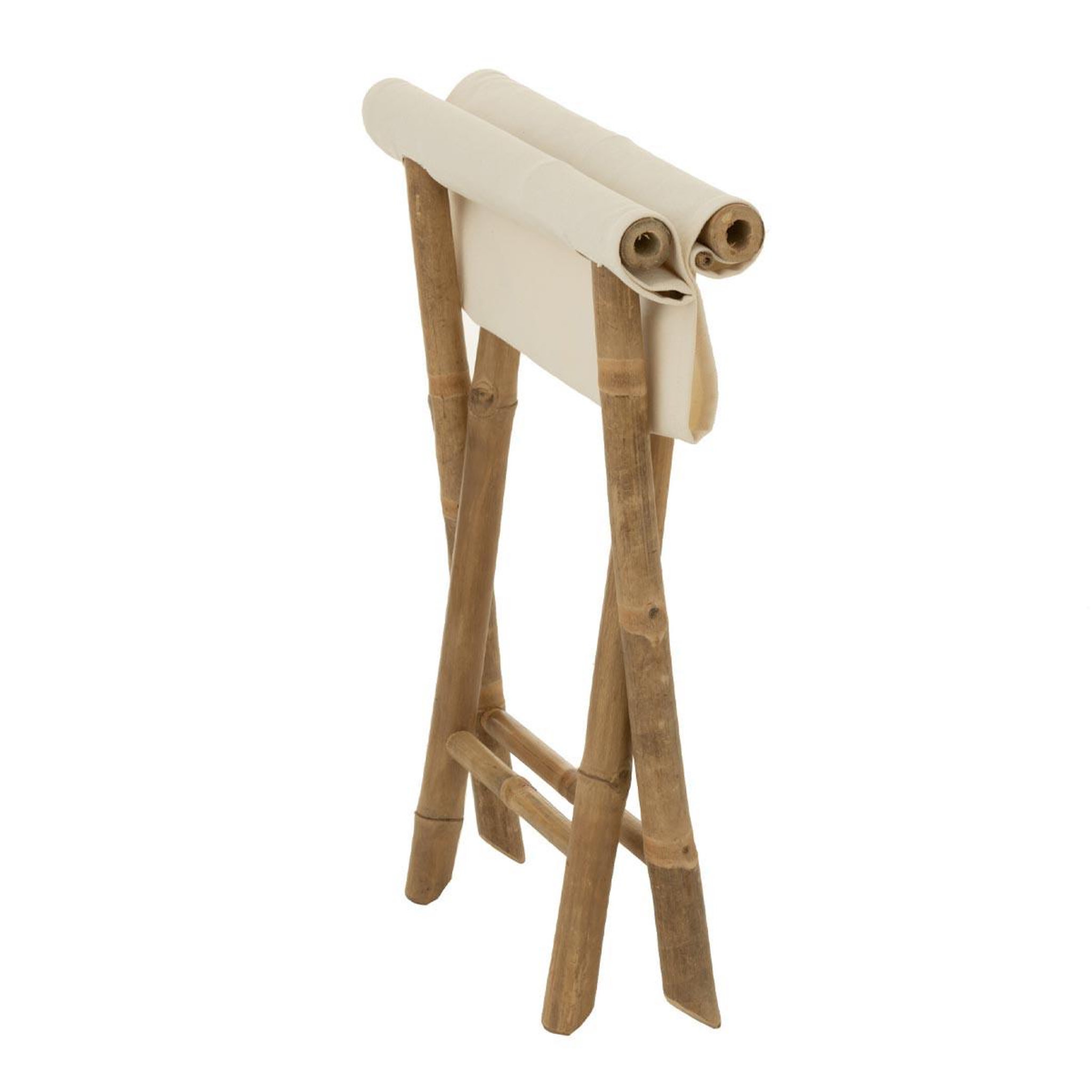 Voir la diapositive 6 : J-LINE Tabouret pliable bambou  stool  42cm naturel