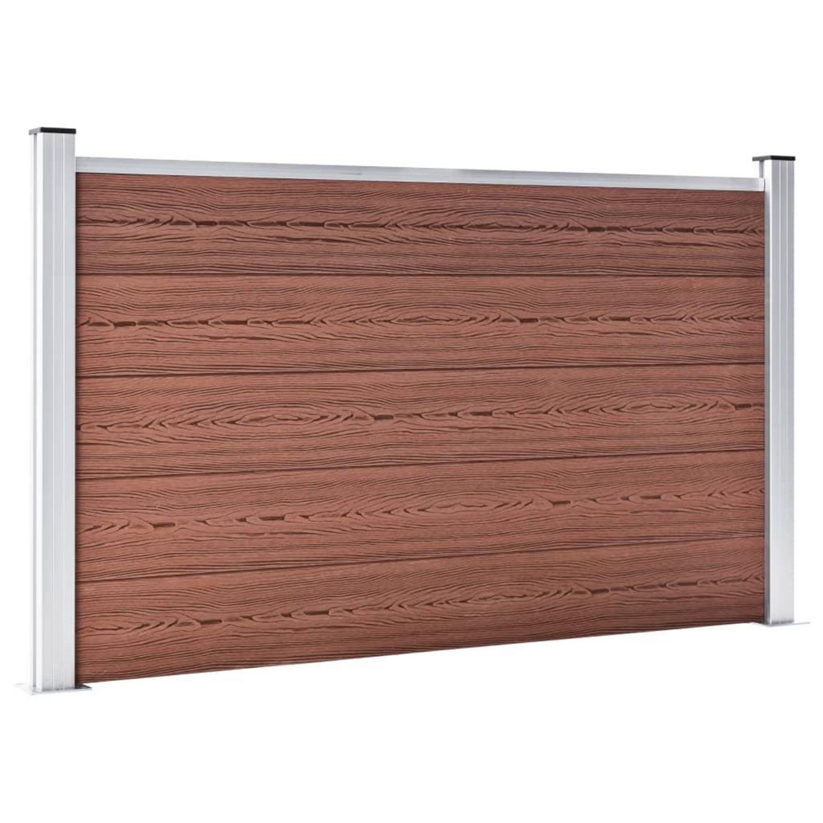 VIDAXL Cloture de jardin WPC 699x106 cm Marron