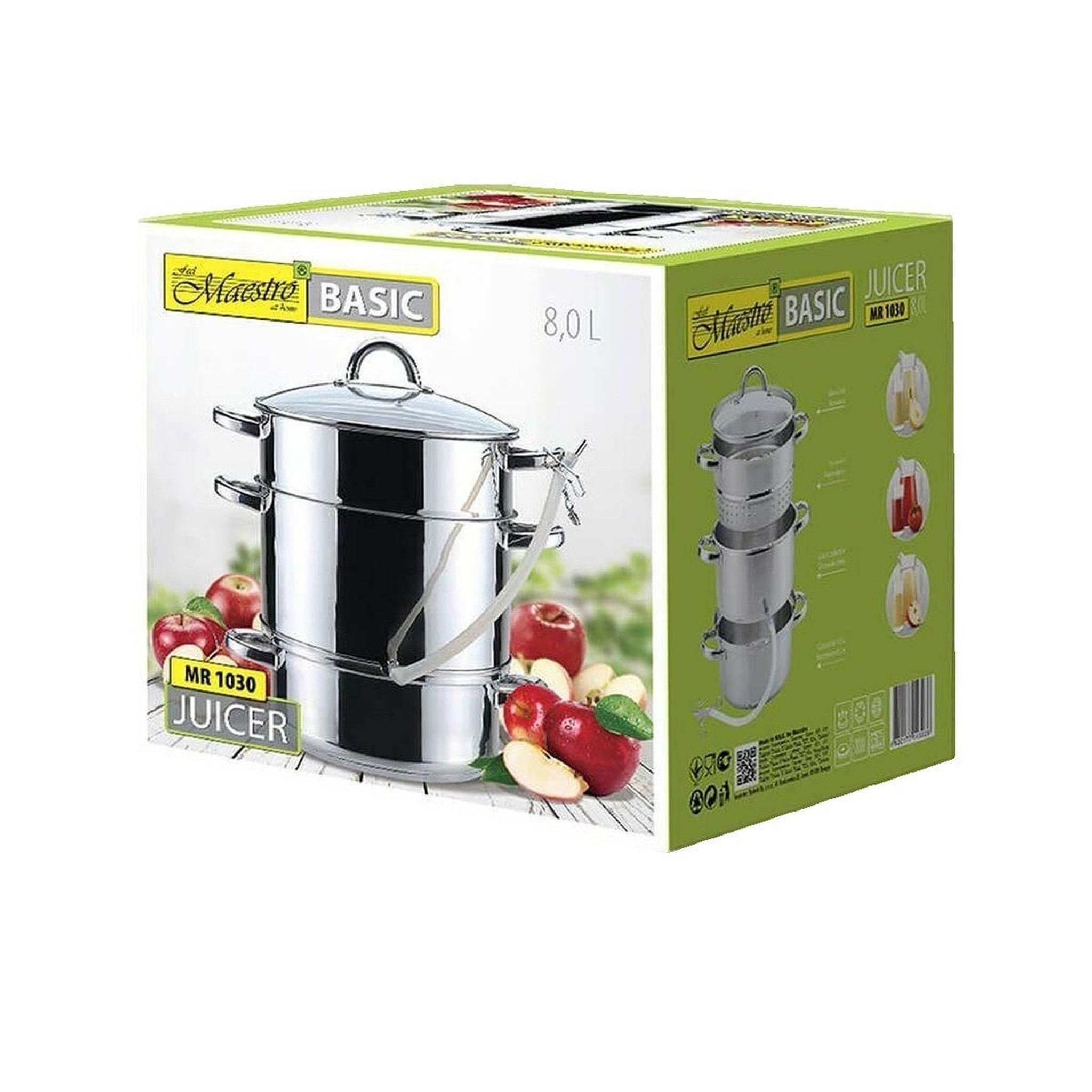 Voir la diapositive 2 : HELLO MAESTRO Cuiseur vapeur Maestro MR-1030 Argent 8 litres