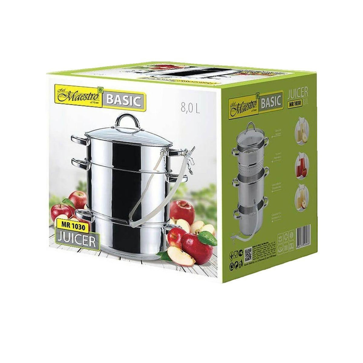 HELLO MAESTRO Cuiseur vapeur Maestro MR-1030 Argent 8 litres