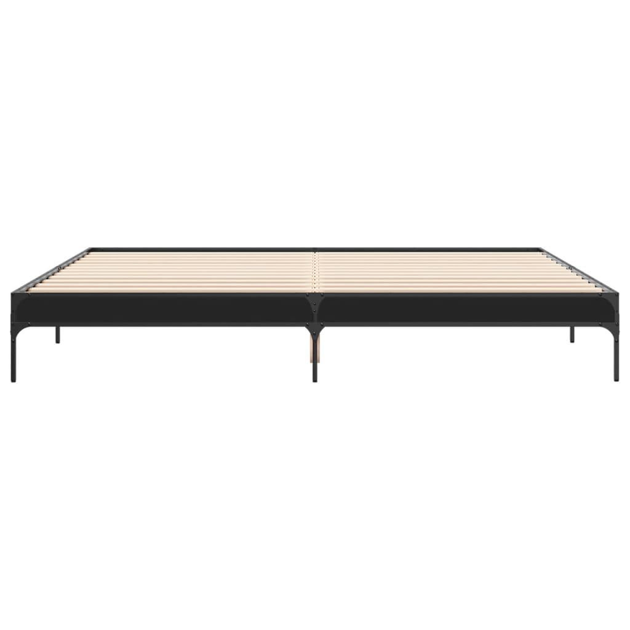 Voir la diapositive 4 : VIDAXL Cadre de lit sans matelas noir 200x200 cm