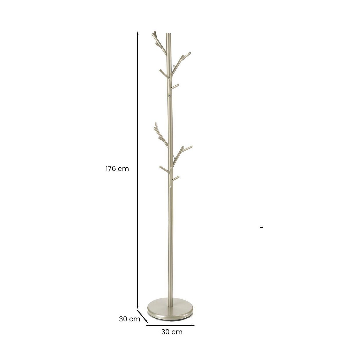 IDIMEX Porte-manteaux ZENO, en métal laqué