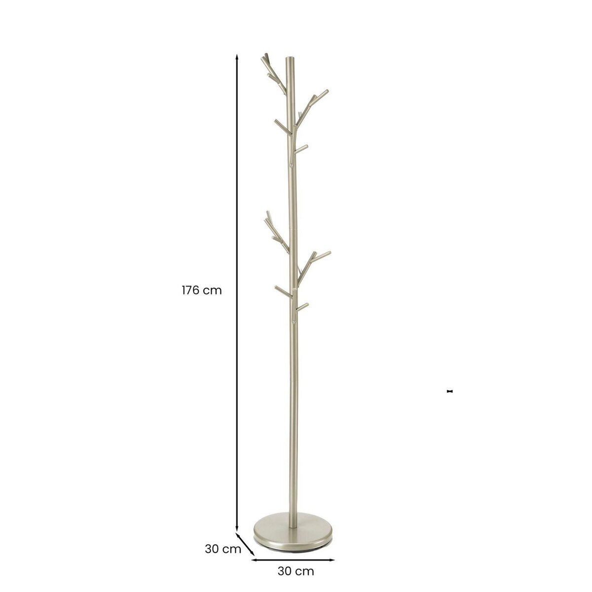 IDIMEX Porte-manteaux ZENO, en métal laqué