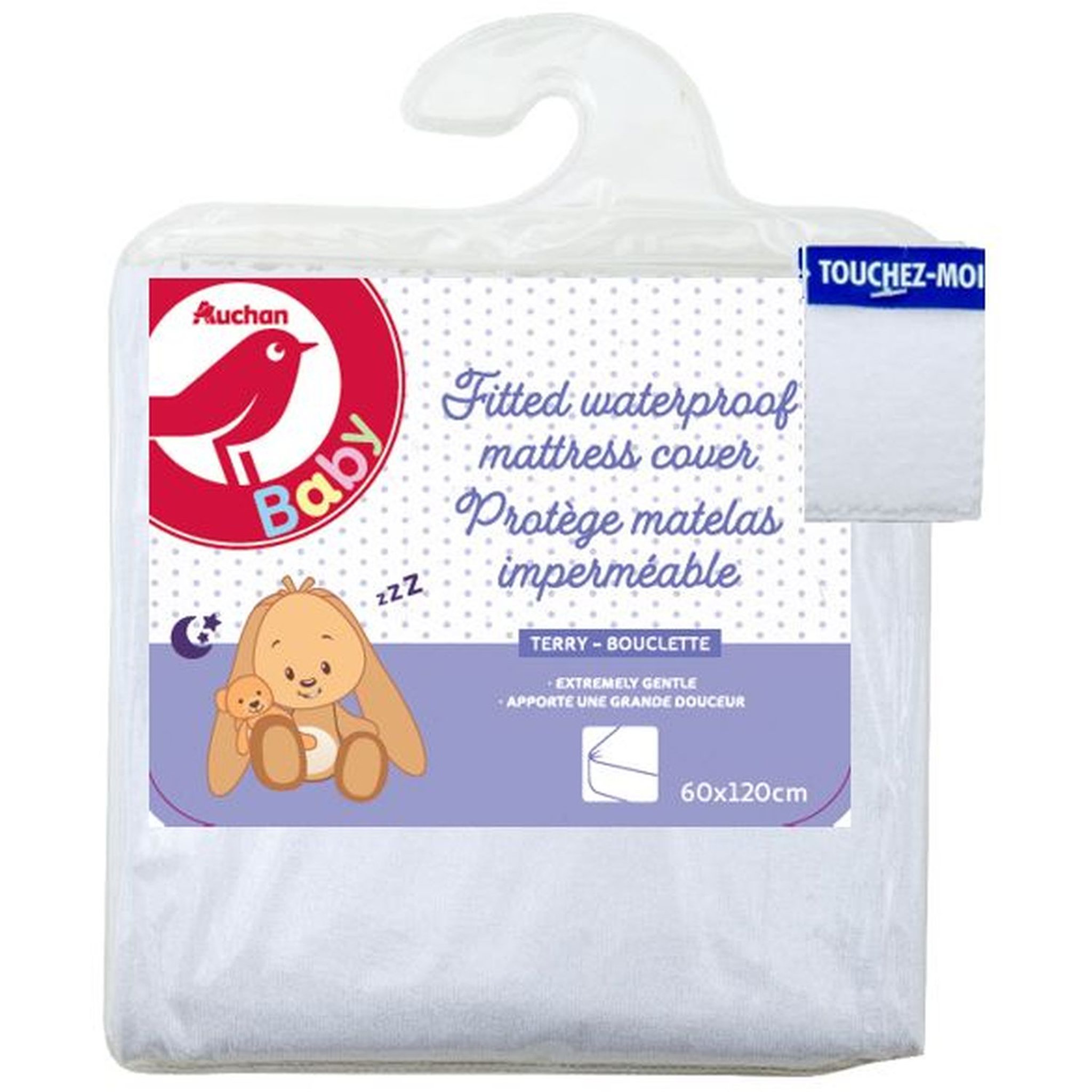 AUCHAN BABY Protège matelas bouclette
