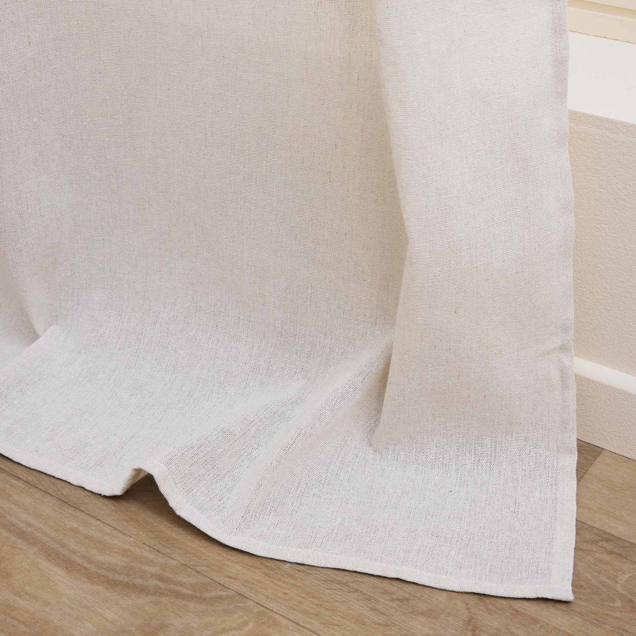 Voir la diapositive 3 : Douceur d'Intérieur Rideau à œillets avec pompons  lacia  140x240cm beige