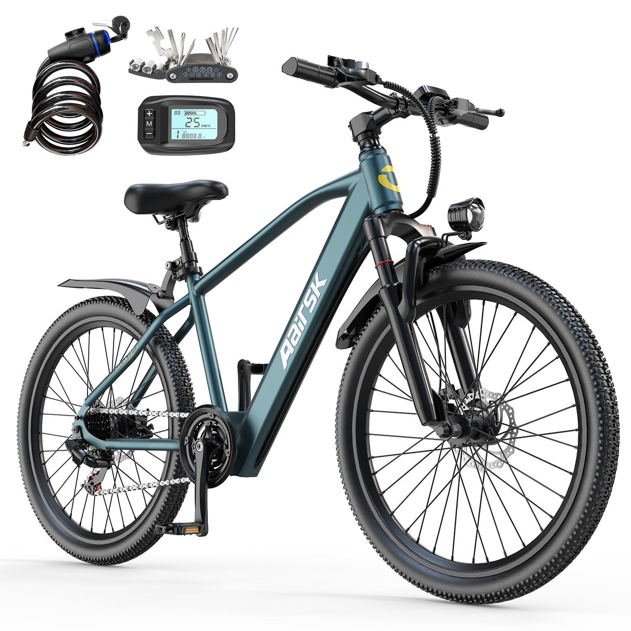 Voir la diapositive 2 : AAIRSK Vélo électrique urbain aairsk gt300