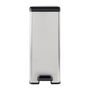 Voir la diapositive 6 : CURVER Poubelle Slim - SLIM BIN - CURVER - 40L - Gain de place - 40 x 25 x 61 cm - Gris métallisé