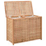 Voir la diapositive 2 : VIDAXL Coffre a linge 87,5x46x67 cm Bois de noyer massif