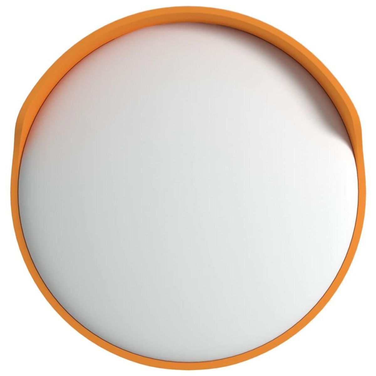 VIDAXL Miroir de traffic convexe exterieur Orange Ø30 cm Polycarbonate