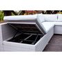 Voir la diapositive 3 : CONCEPT USINE Salon de jardin encastrable 10 places en résine gris-gris FIDJI