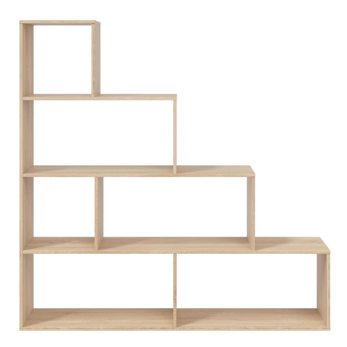 VS VENTA-STOCK Étagère Bibliothèque Jaén Chêne 6 étagères, pour Salle à Manger ou Bureau