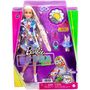 Voir la diapositive 6 : BARBIE Poupée mannequin Barbie Extra robe fleurie