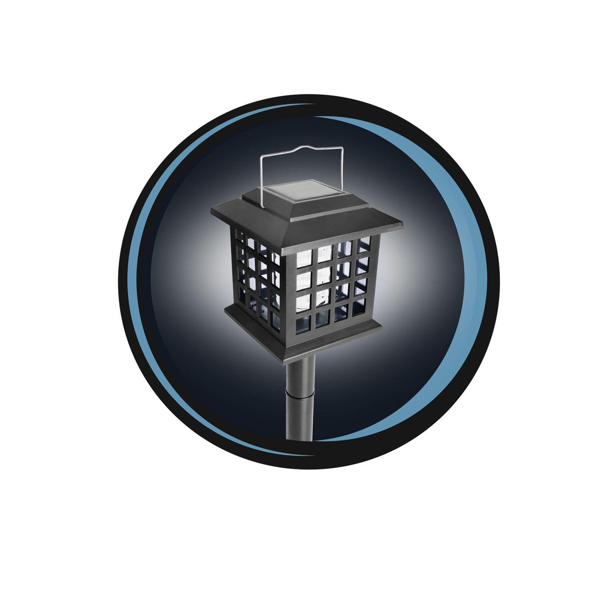 Voir la diapositive 3 : TOILINUX Lot de 2 Lampes LED solaires à planter - Anti-moustique - Noir