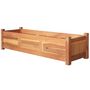 Voir la diapositive 2 : VIDAXL Lits sureleves de jardin 2 pcs Bois d'acacia 100x30x25 cm
