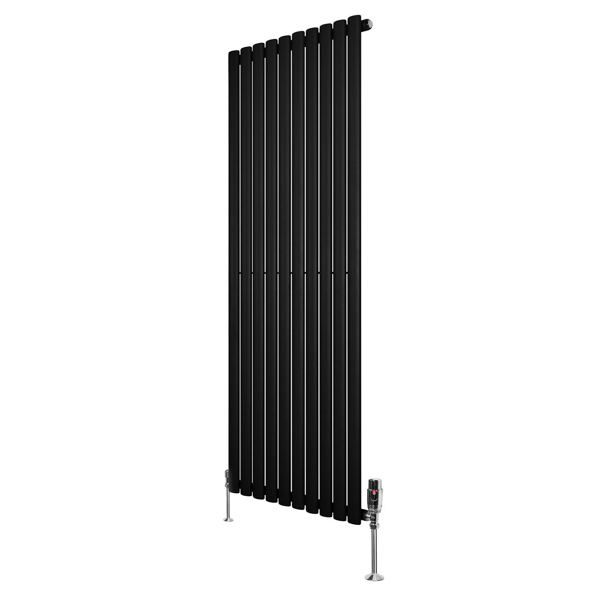 Voir la diapositive 1 : MONSTERSHOP Radiateur à colonnes ovales & vannes, 1 panneau - 1600 x 600 mm