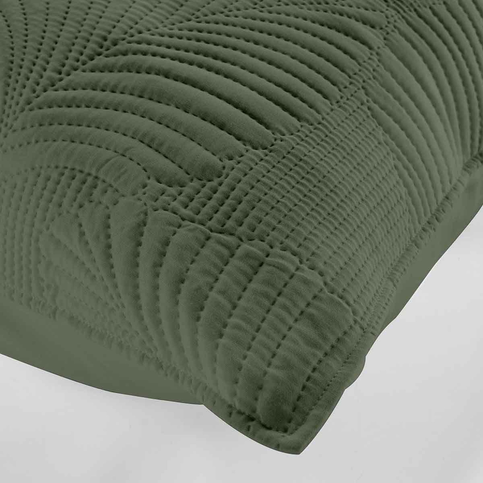 Voir la diapositive 3 : Douceur d'Intérieur Housse de coussin  palombine  60x60cm kaki