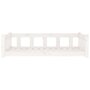 Voir la diapositive 4 : VIDAXL Lit pour chien blanc 105,5x75,5x28 cm bois de pin solide