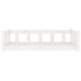 Voir la diapositive 4 : VIDAXL Lit pour chien blanc 105,5x75,5x28 cm bois de pin solide