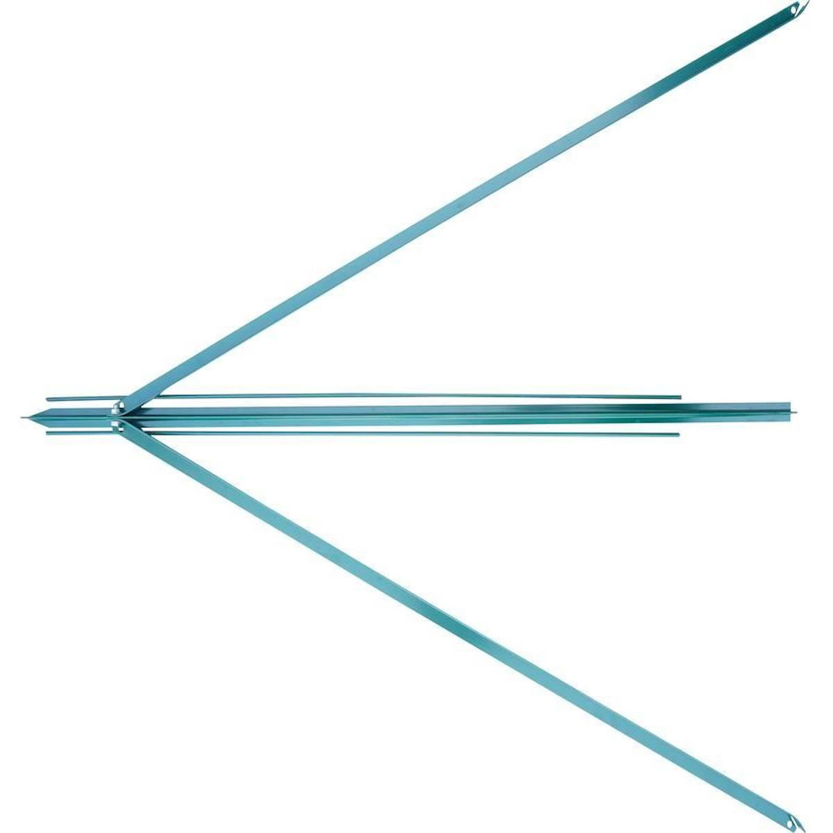 Habitat et Jardin Kit de poteau de tension pour grillage de 1,2m