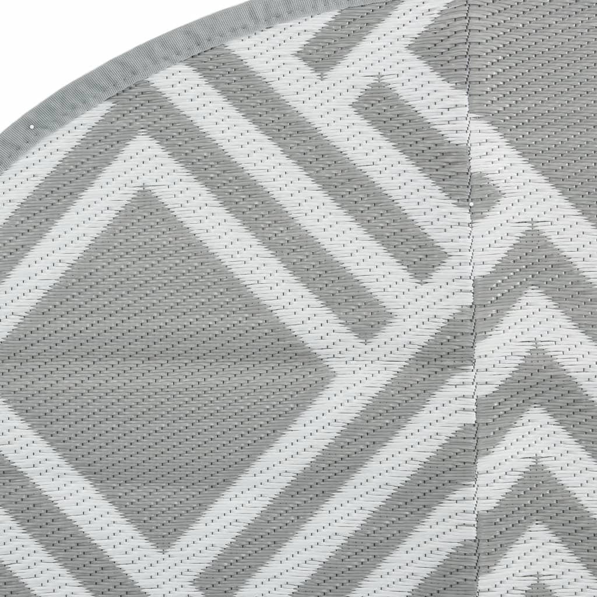 Voir la diapositive 4 : VIDAXL Tapis d'exterieur ARAKIL gris Ø120 cm PP