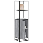 VIDAXL Buffet haut sonoma gris 35,5x35x139 cm bois d'ingenierie metal