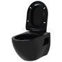 Voir la diapositive 3 : VIDAXL Toilette suspendue au mur avec reservoir cache Ceramique Noir