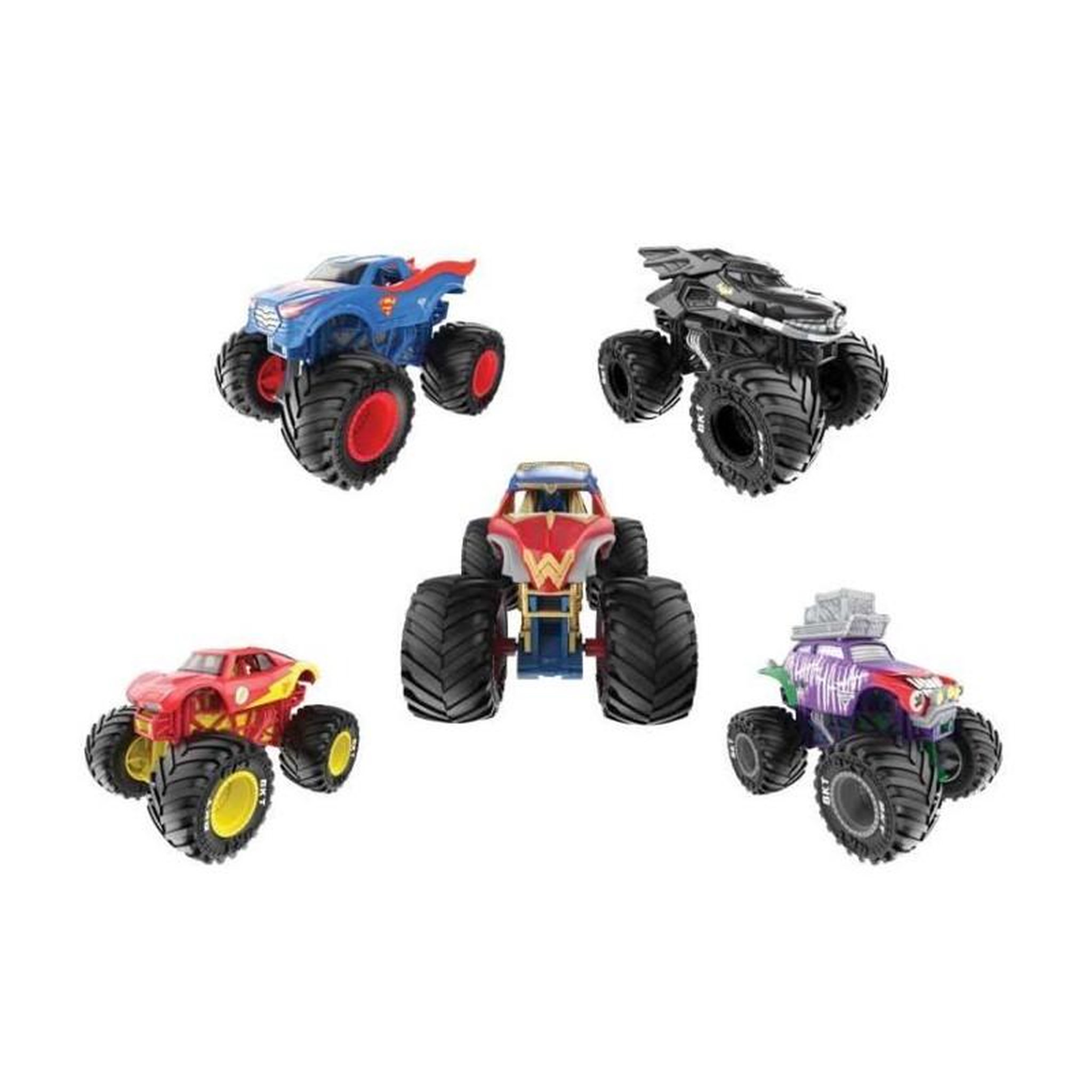 Voir la diapositive 6 : MONSTER JAM PACK DE 5 VEHICULES DIE-CAST 1:64 DC COMICS Monster Jam