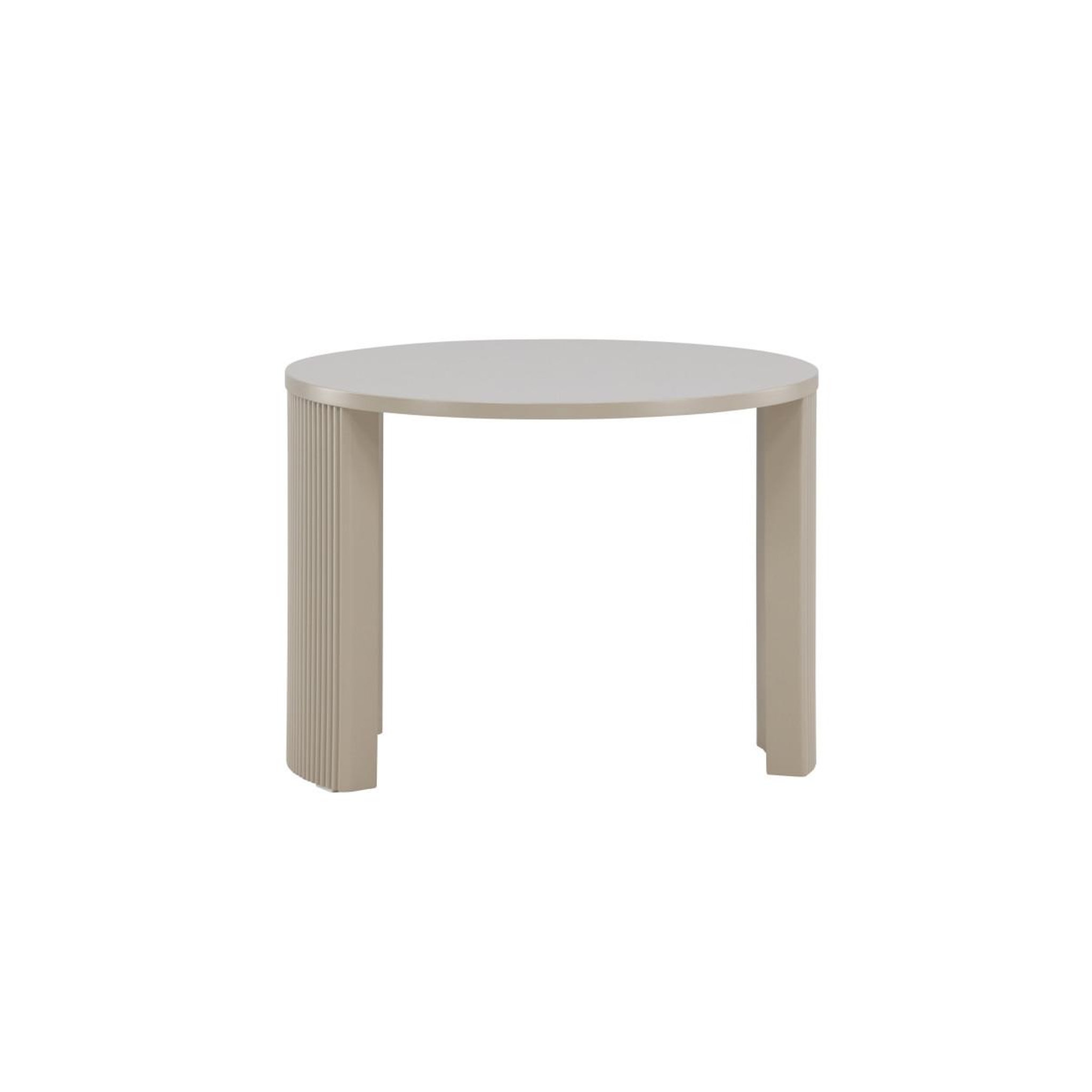 Voir la diapositive 2 : Paris Prix Table basse nervurée  bristol  60cm beige