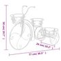 Voir la diapositive 6 : VIDAXL Support de plantes sous forme de velo Style vintage Metal