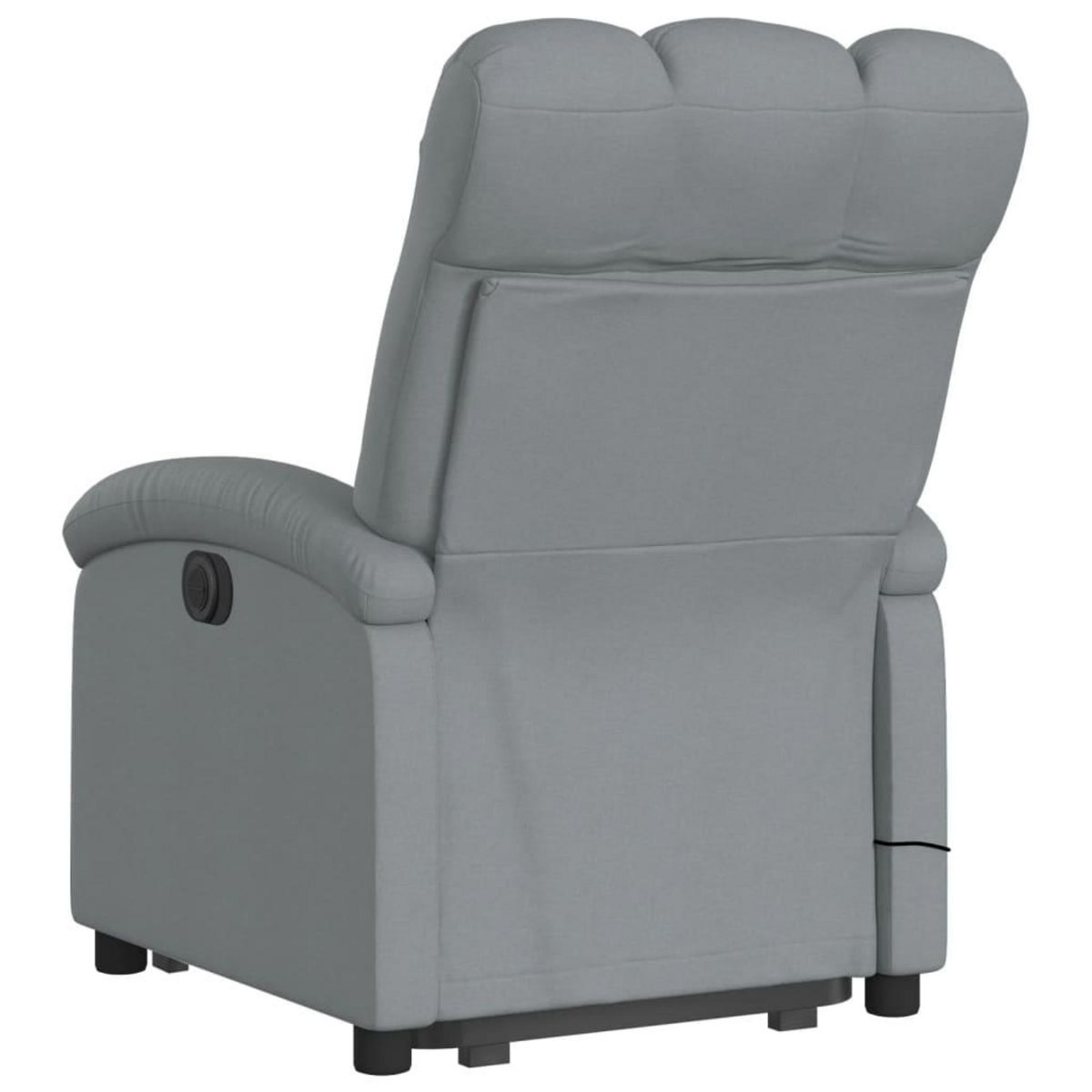 VIDAXL Fauteuil de massage inclinable Gris clair Tissu