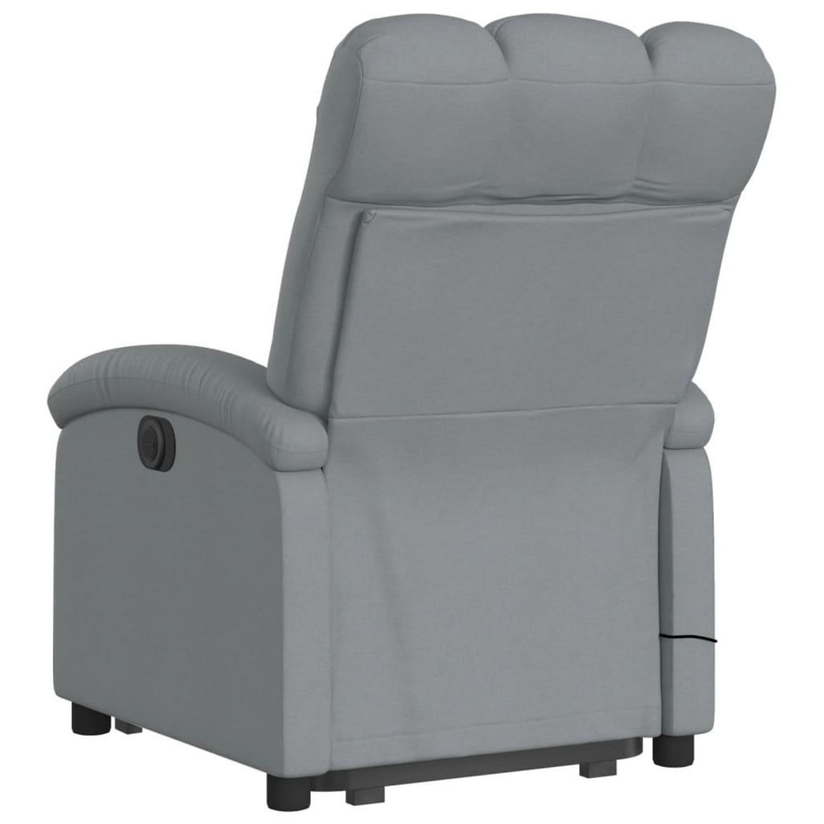 VIDAXL Fauteuil de massage inclinable Gris clair Tissu